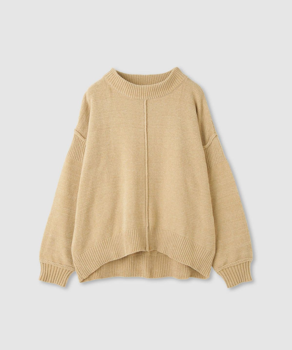 Idnes モールハイネックニットプルオーバー レディース