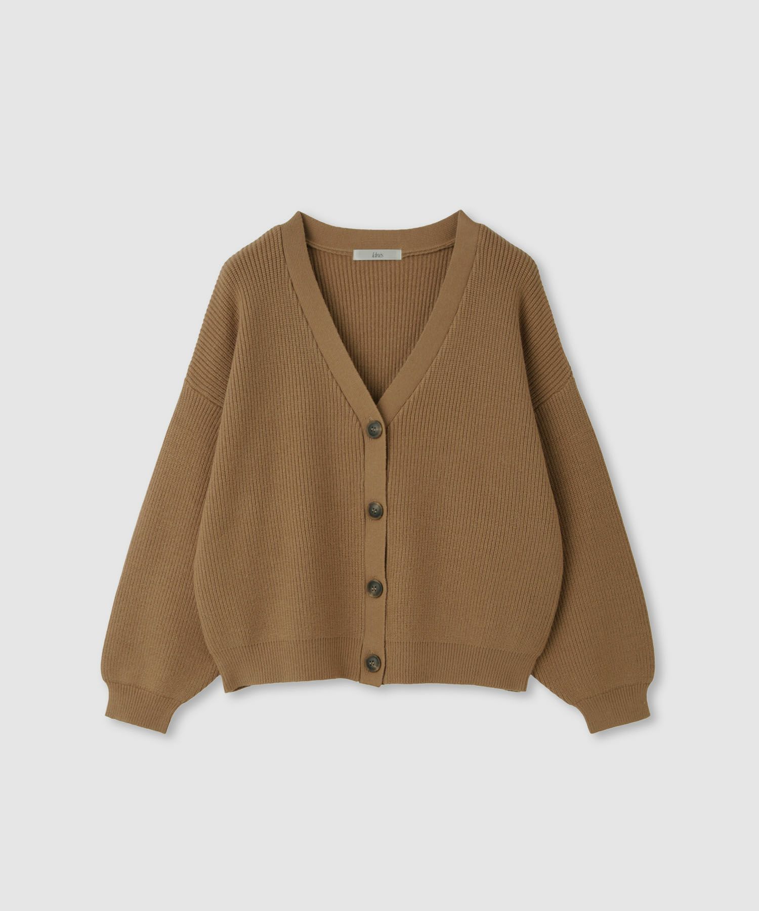 [値下げ]Idnes  Vネック畦ボリュームスリーブカーディガン レディース商品画像-19