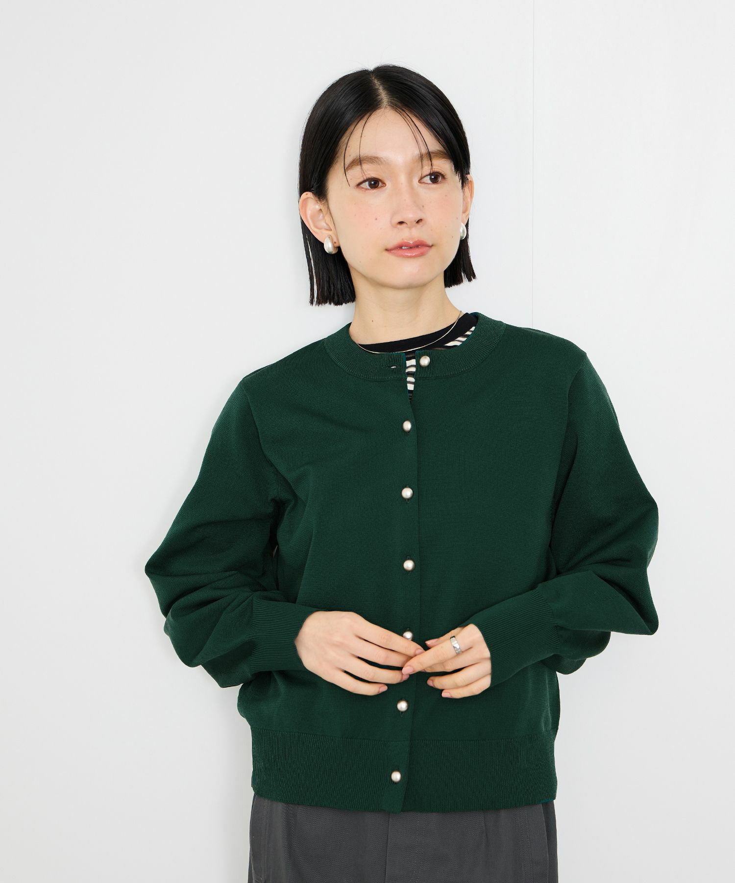 [値下げ]Idnes  ボリュームスリーブカーディガン レディース商品サムネイル-3