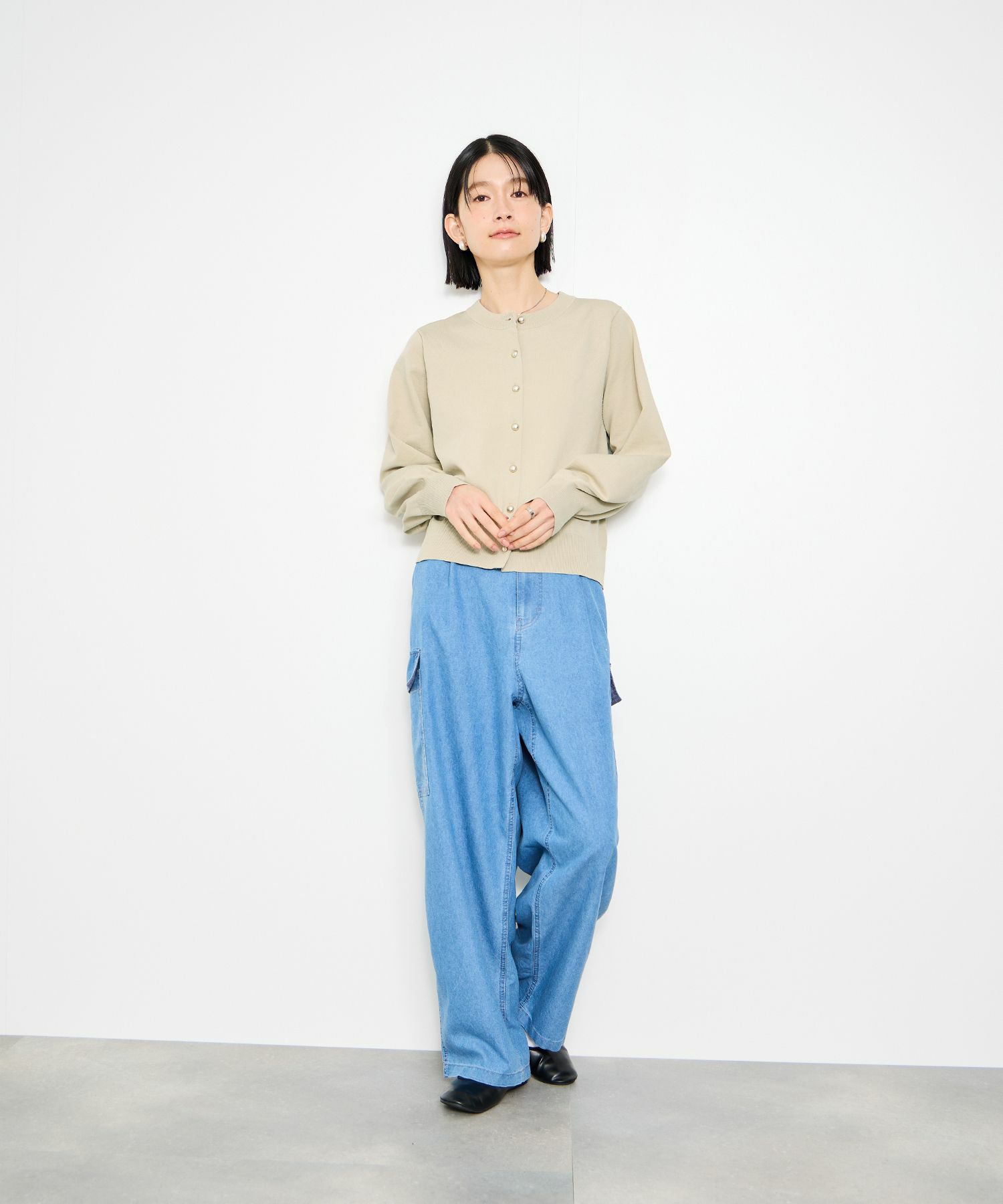 [さらに50%OFF]Idnes  ボリュームスリーブカーディガン レディース商品サムネイル-13