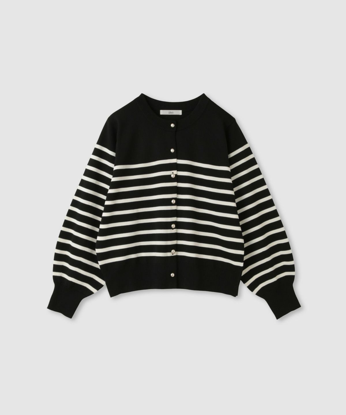 Idnes ボリュームスリーブカーディガン レディース