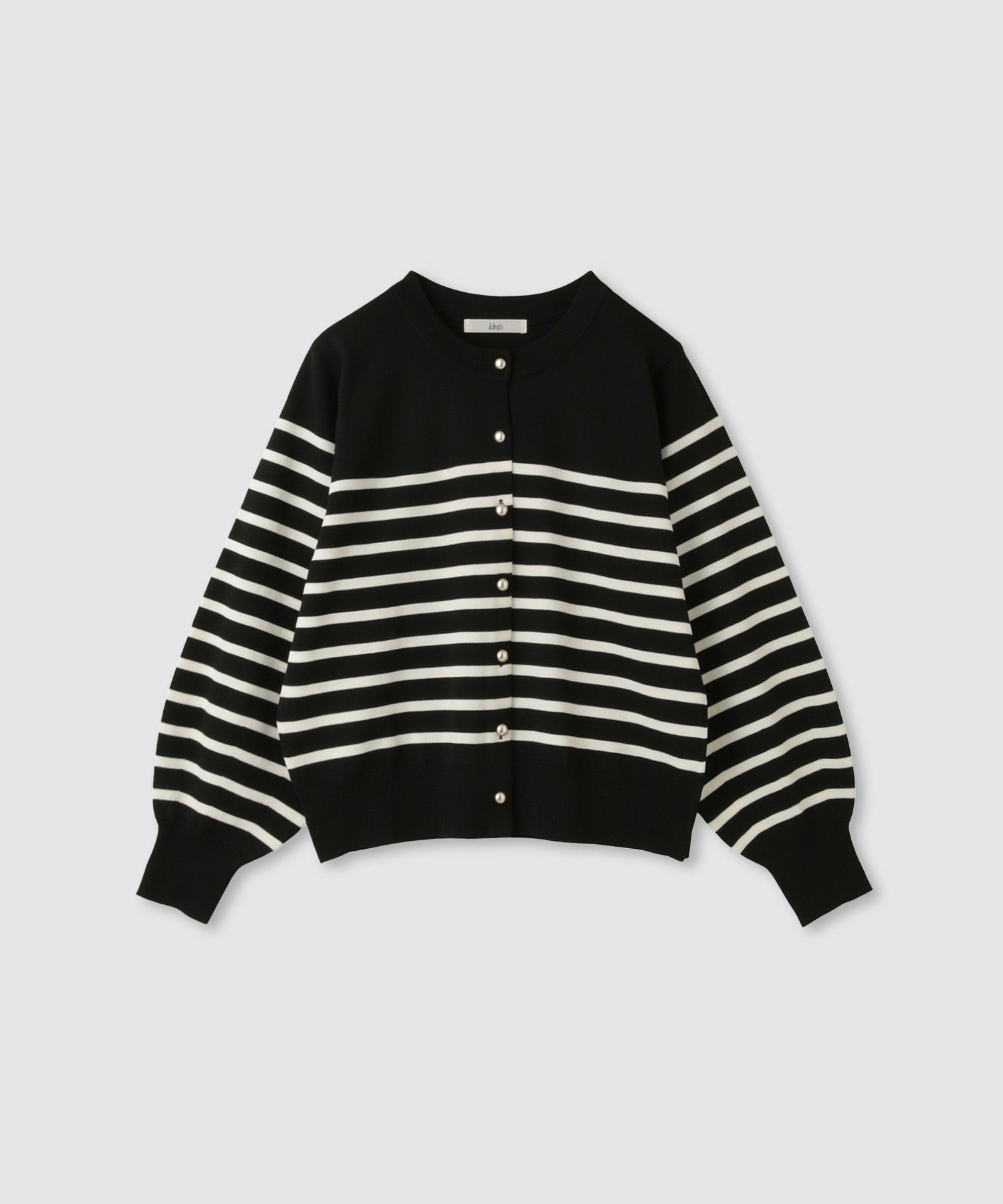 Idnes ボリュームスリーブカーディガン レディース