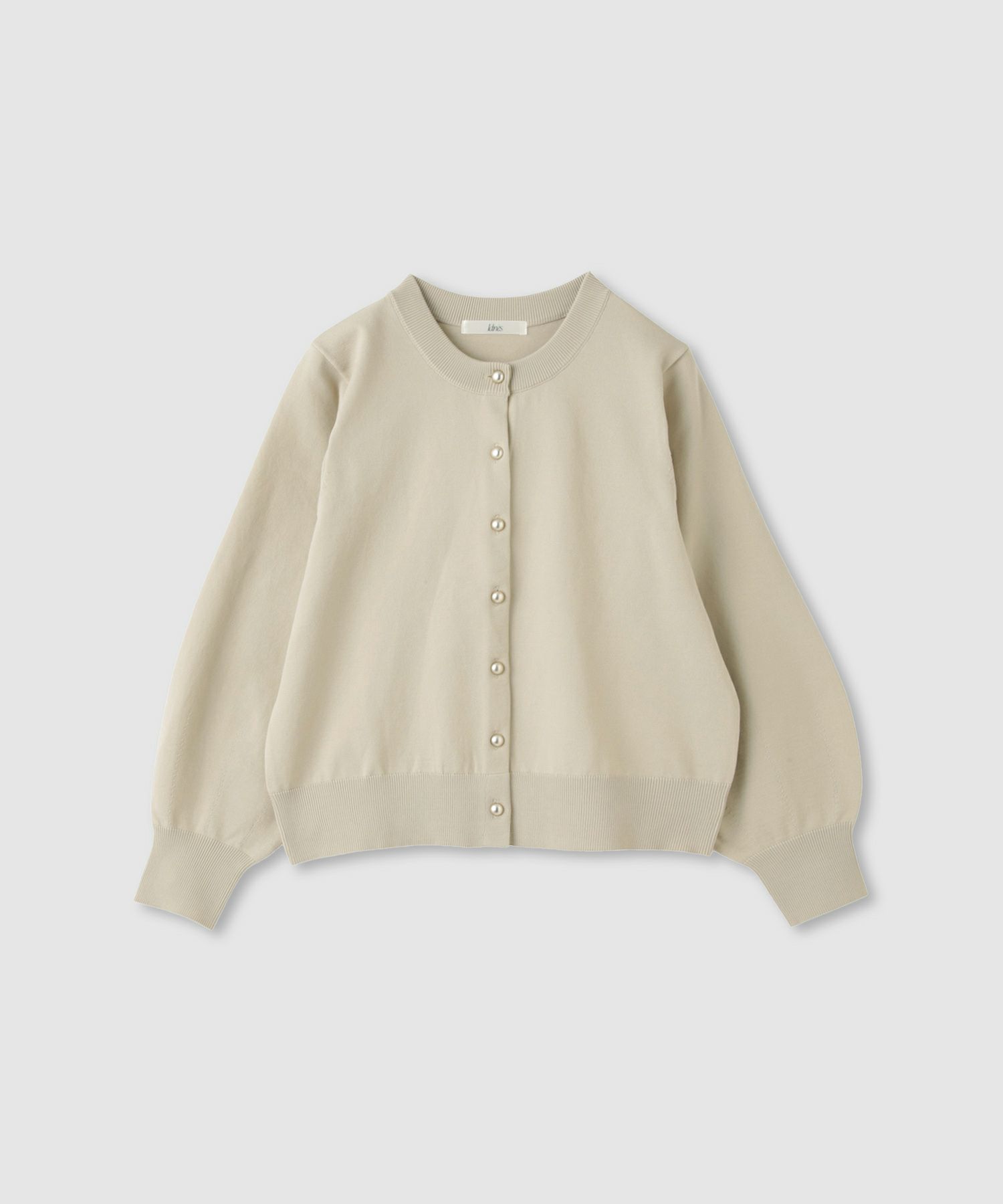 Idnes ボリュームスリーブカーディガン レディース