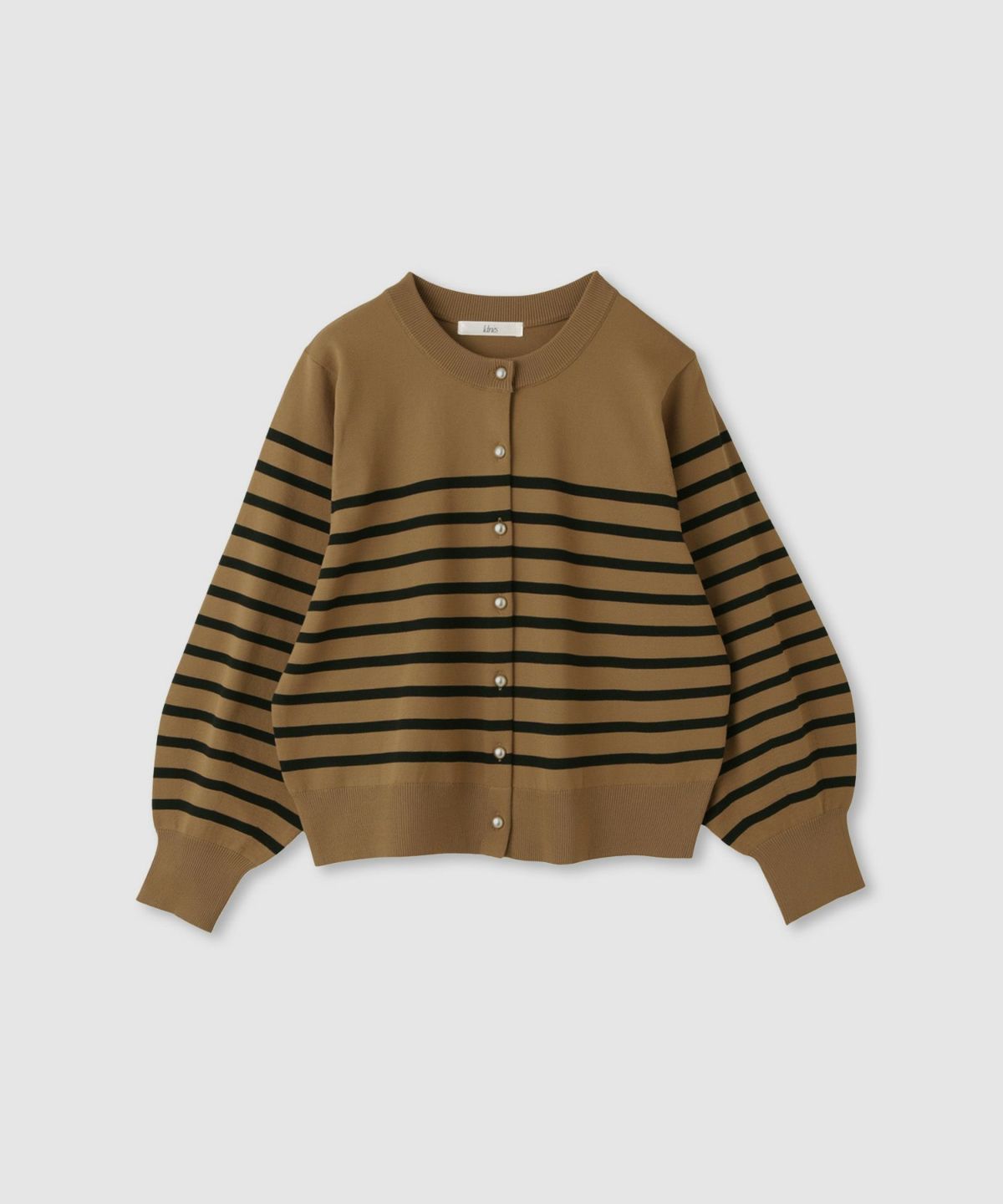 Idnes ボリュームスリーブカーディガン レディース