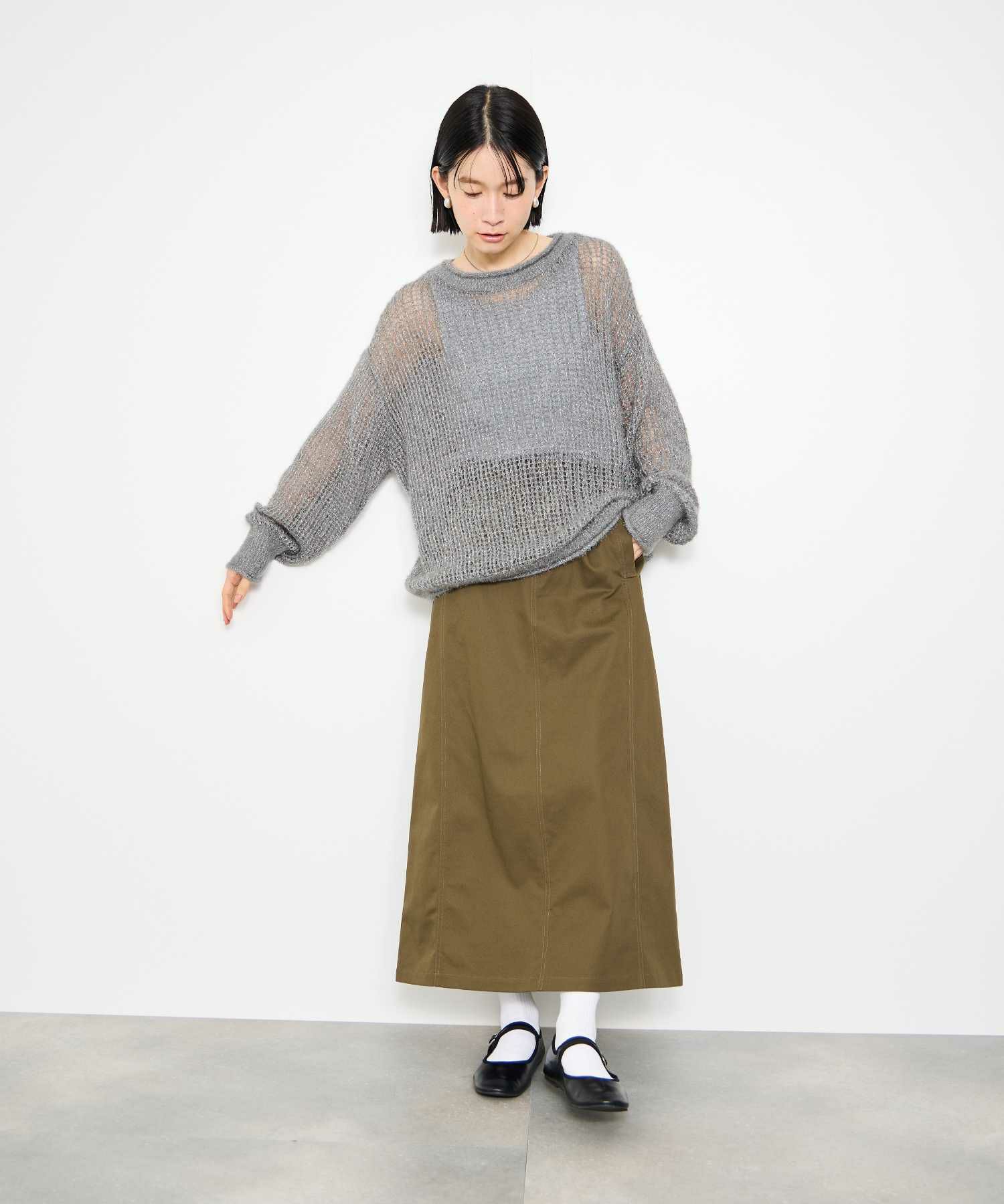 [値下げ]Idnes  ラメメッシュニットプルオーバー レディース商品画像-8