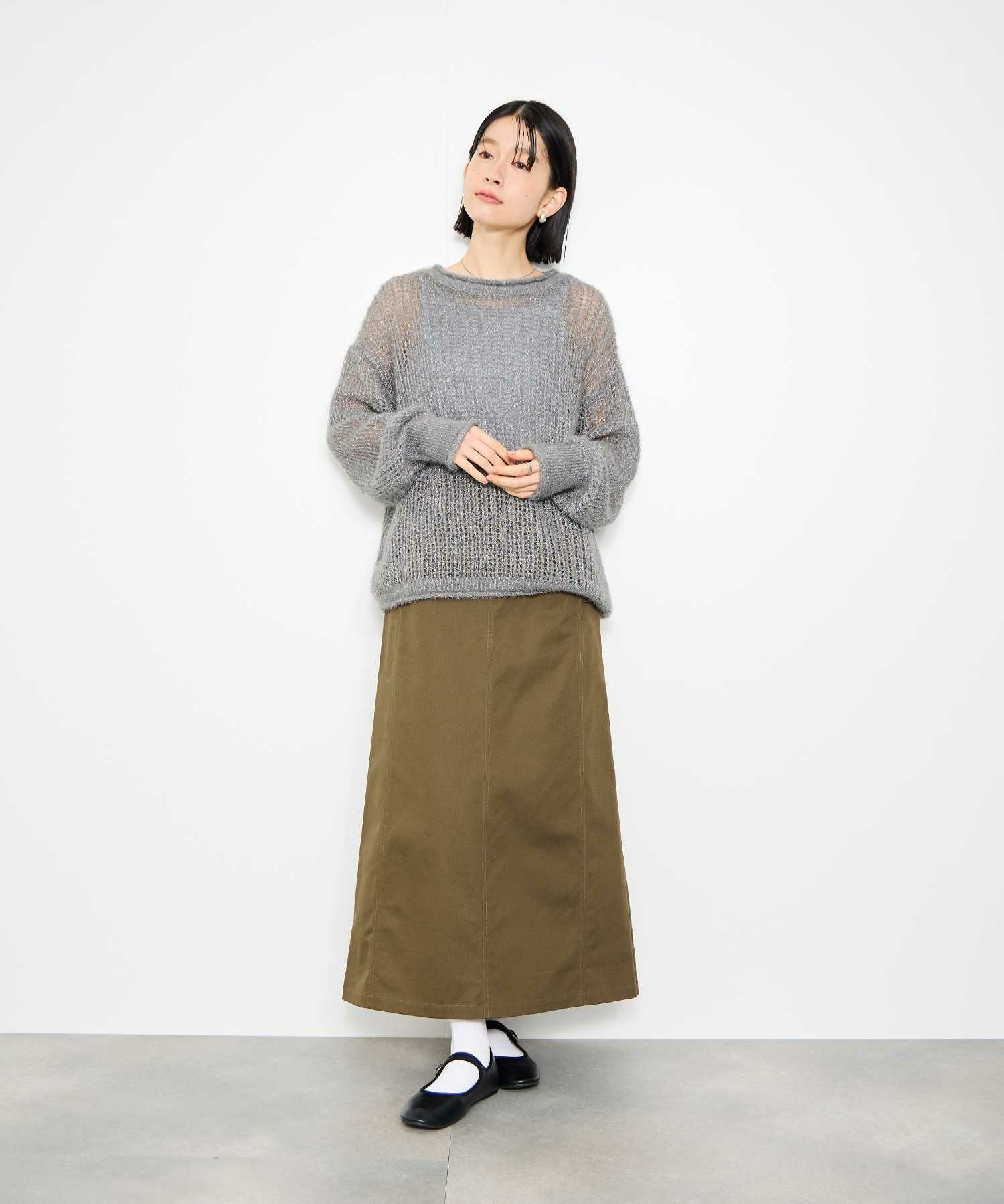 [値下げ]Idnes  ラメメッシュニットプルオーバー レディース商品画像-9