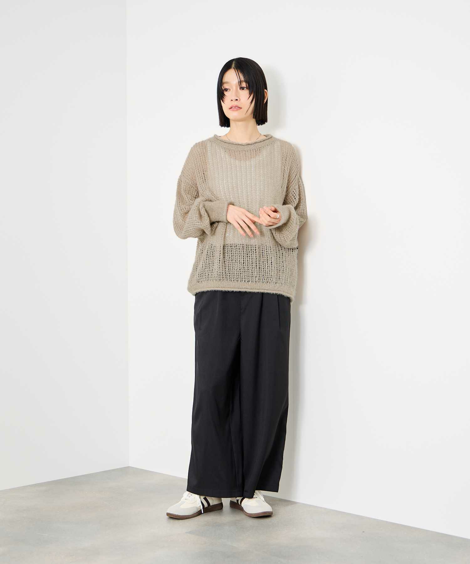 [値下げ]Idnes  ラメメッシュニットプルオーバー レディース商品画像-14