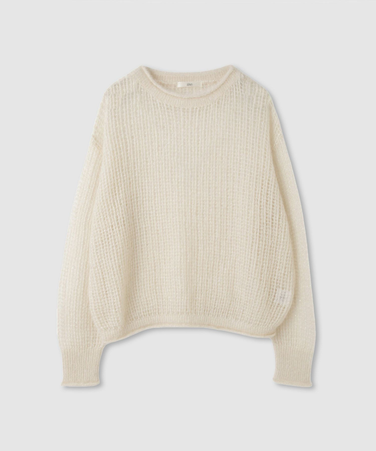 [さらに50%OFF]Idnes  ラメメッシュニットプルオーバー レディース商品画像-17