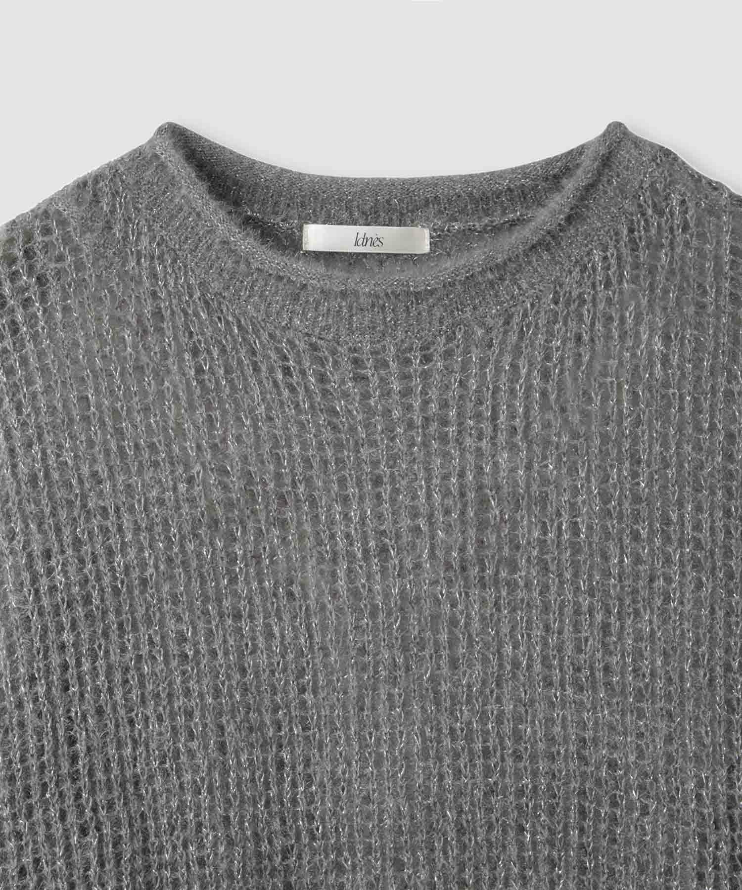 [さらに50%OFF]Idnes  ラメメッシュニットプルオーバー レディース商品画像-20