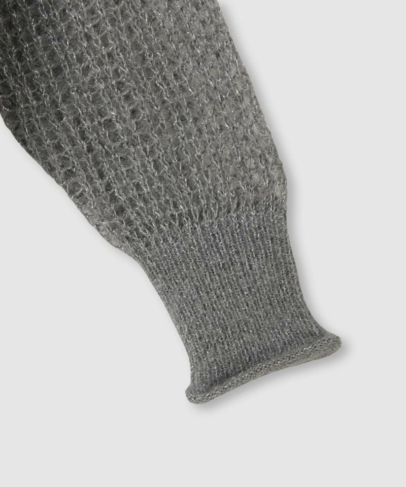 Idnes  ラメメッシュニットプルオーバー レディース商品画像-21