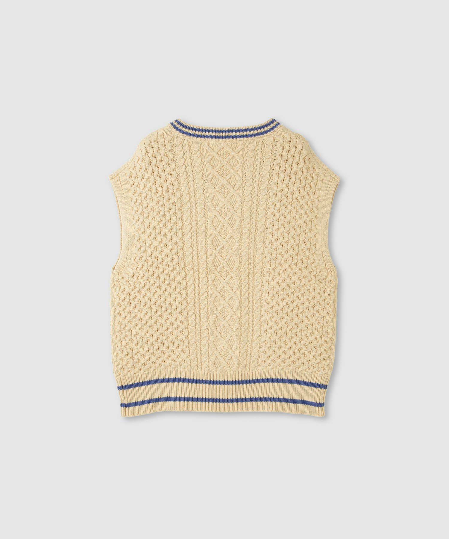 [さらに50%OFF]Idnes  ケーブルチルデンVネックベスト レディース商品画像-18