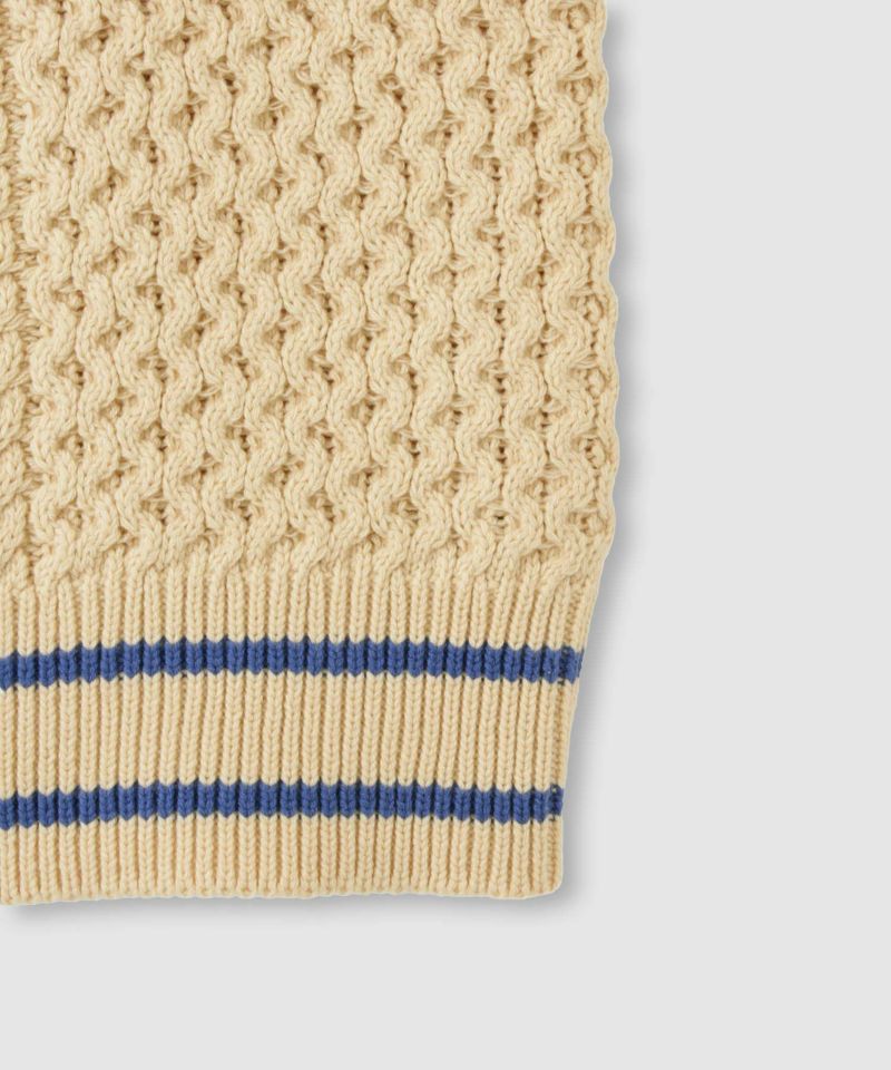 Idnes  ケーブルチルデンVネックベスト レディース商品画像-21