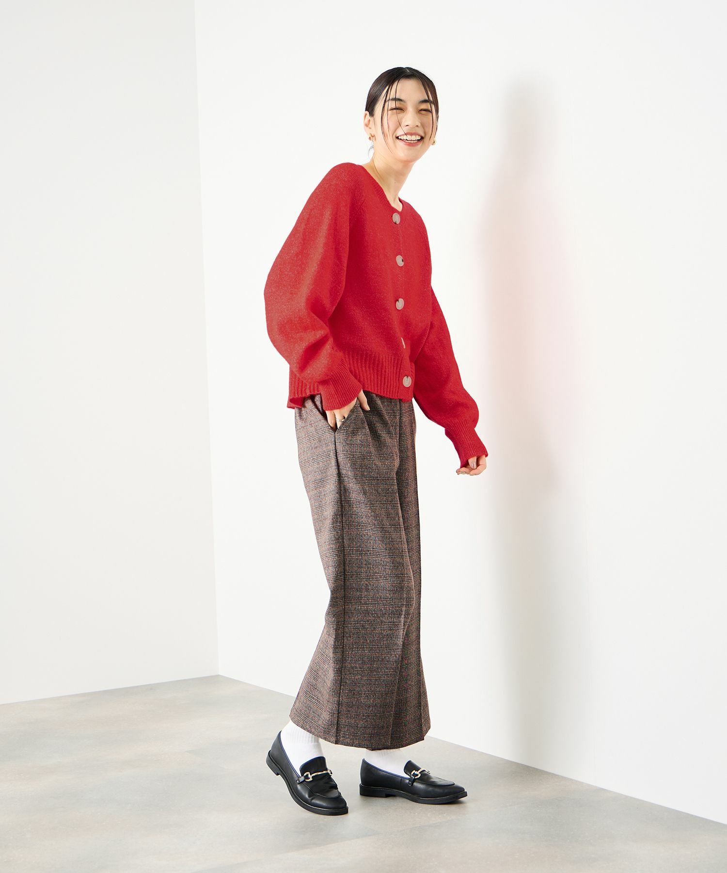 [さらに50%OFF]Idnes ヤクライククルーカーディガン レディース商品サムネイル-8