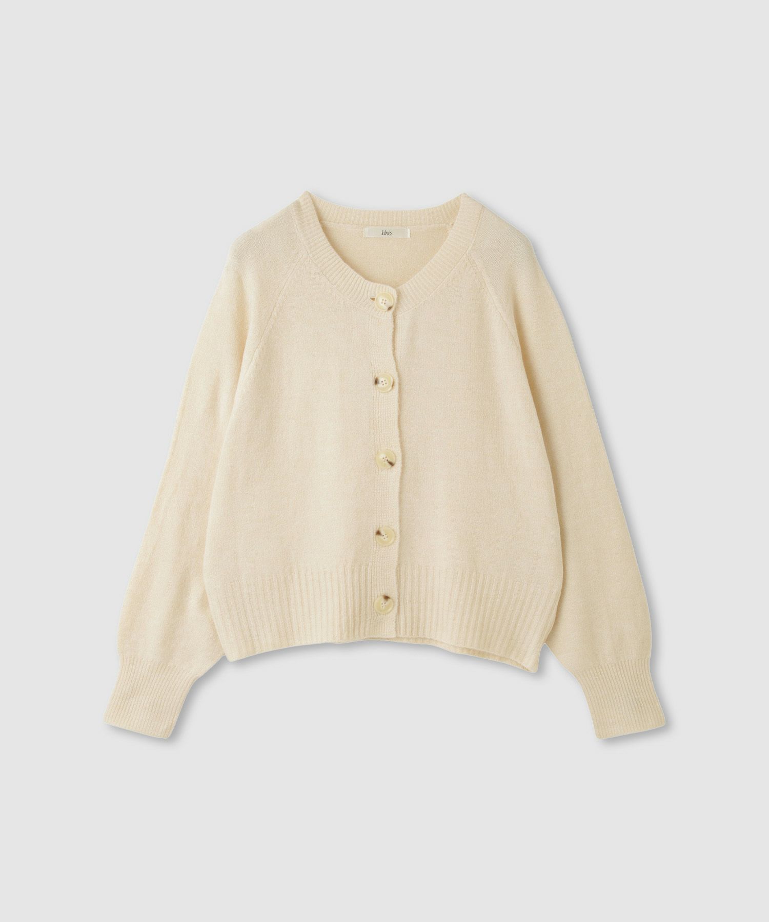 Idnes ヤクライククルーカーディガン レディース