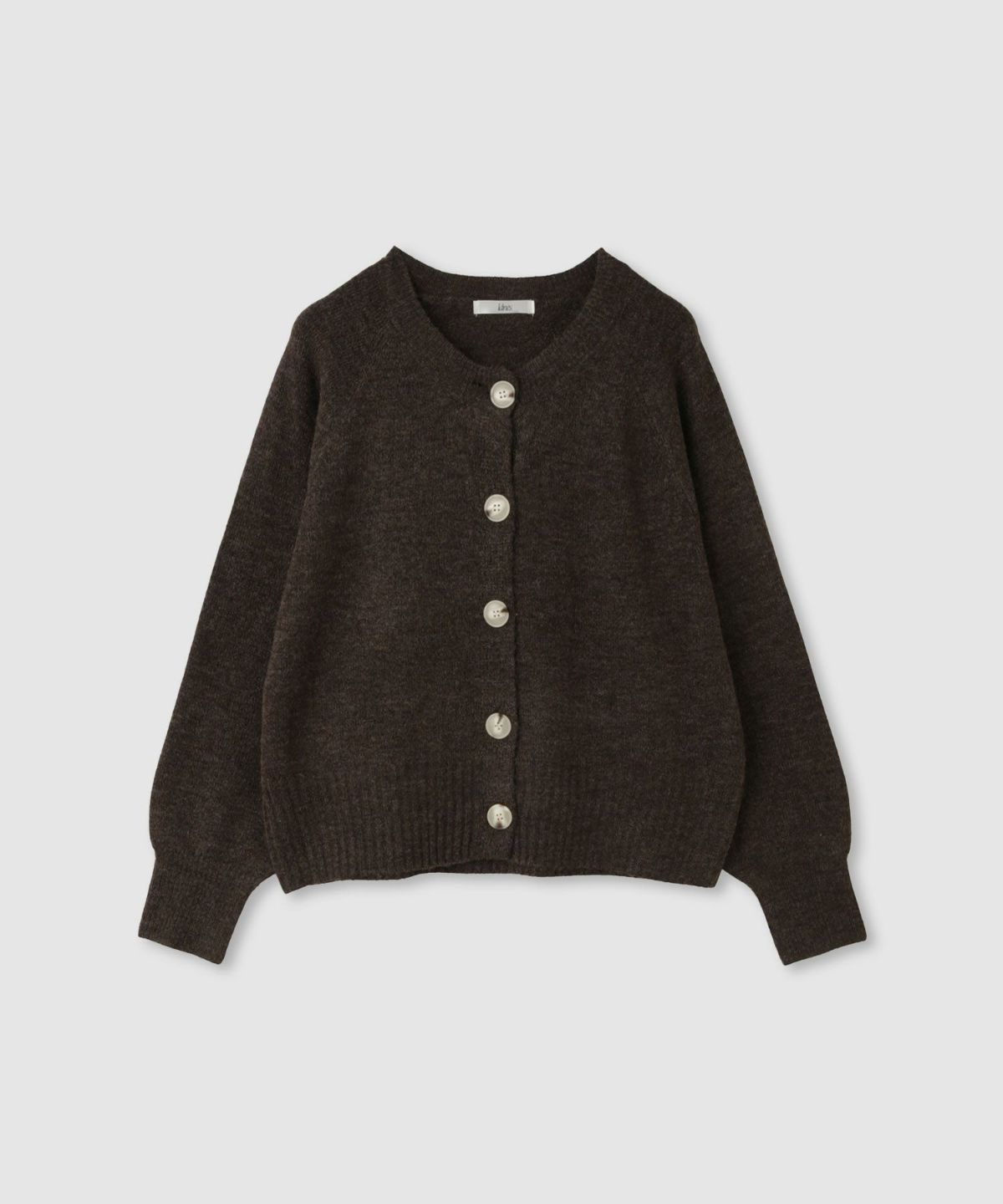 Idnes ヤクライククルーカーディガン レディース