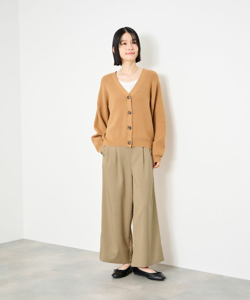 Idnes  サイドバックルクロップドパンツ レディース商品画像-13