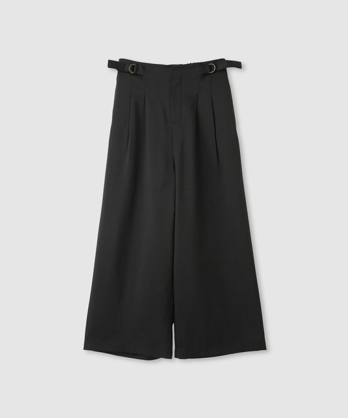 Idnes サイドバックルクロップドパンツ レディース