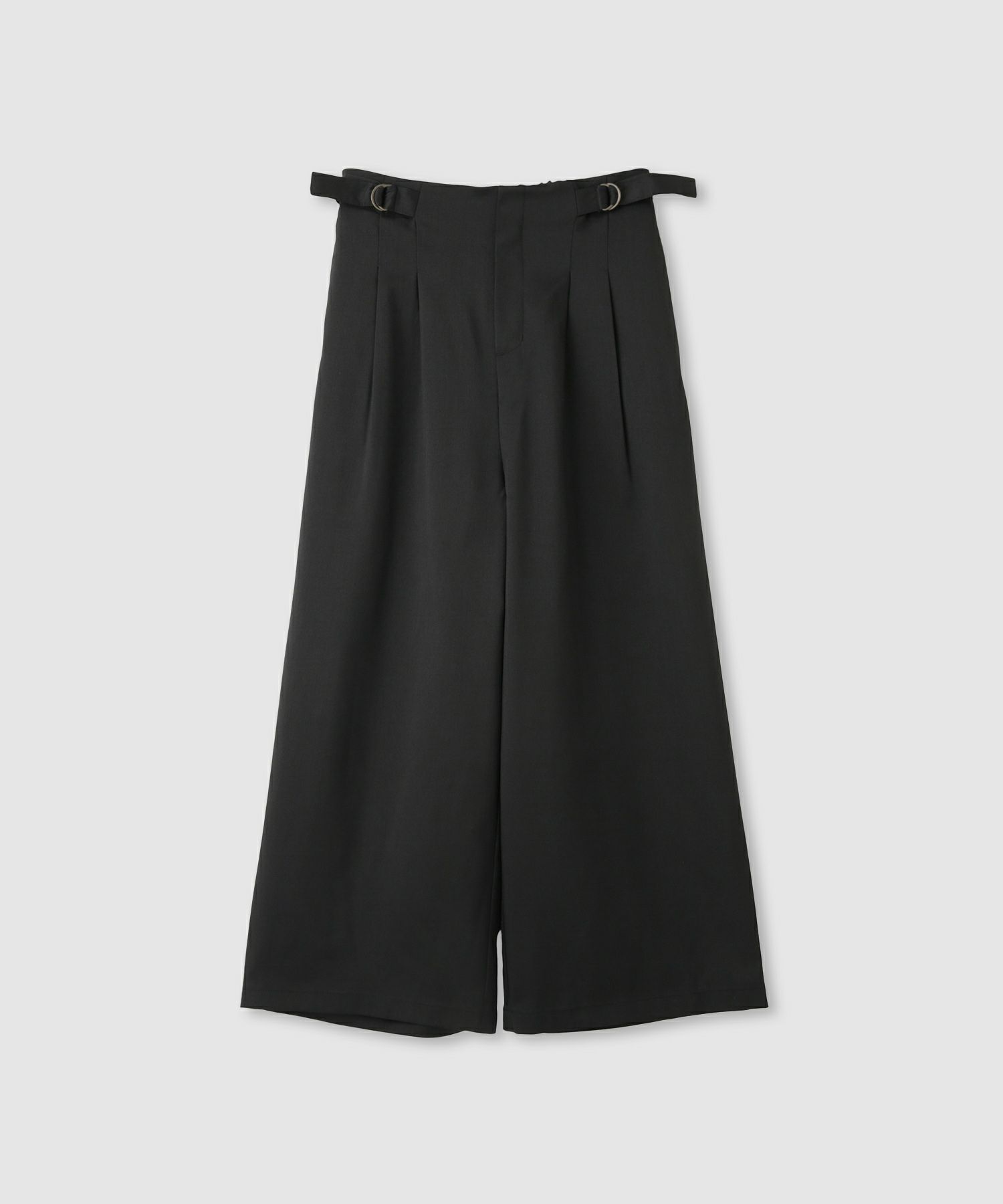 Idnes サイドバックルクロップドパンツ レディース