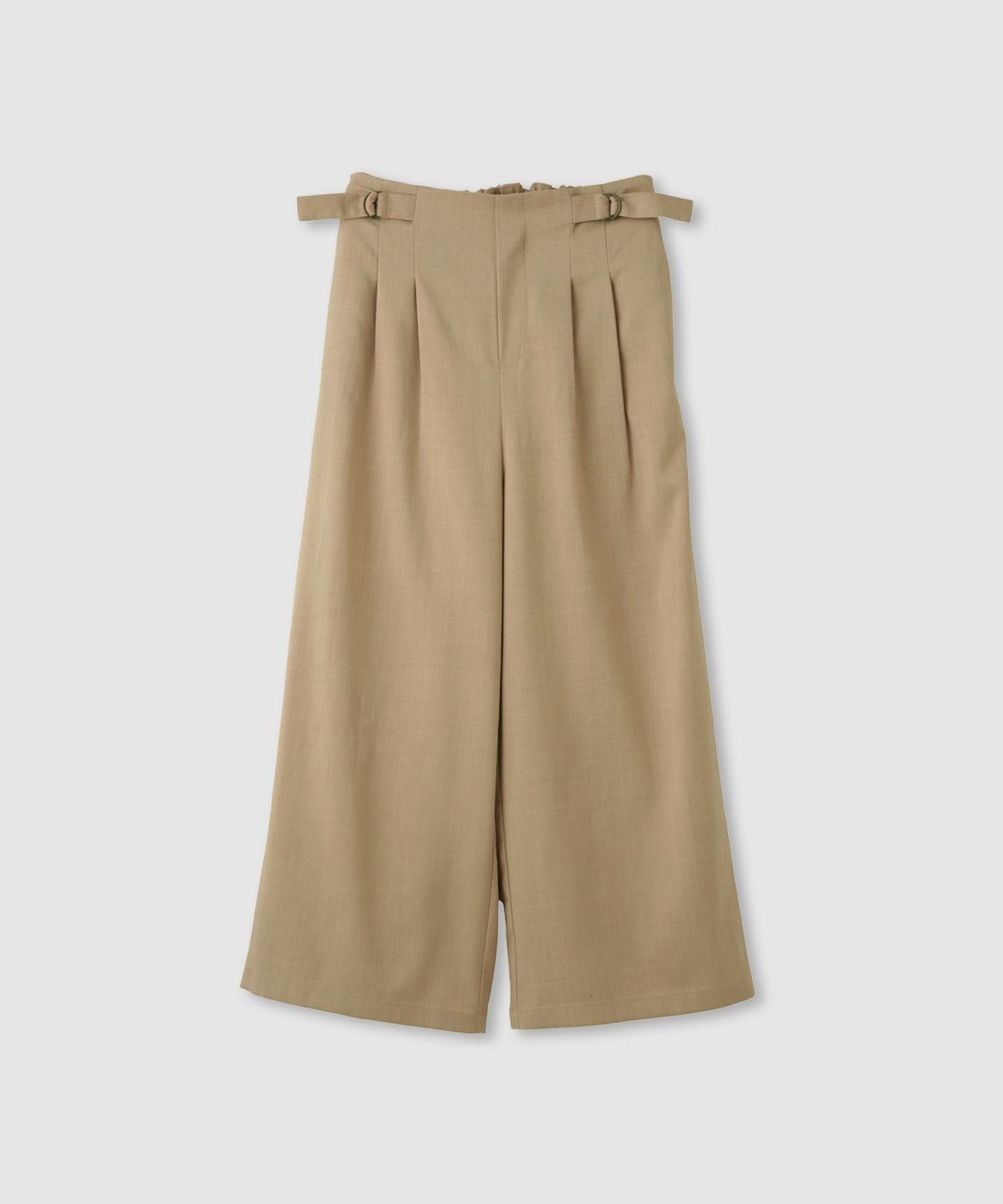 Idnes サイドバックルクロップドパンツ レディース