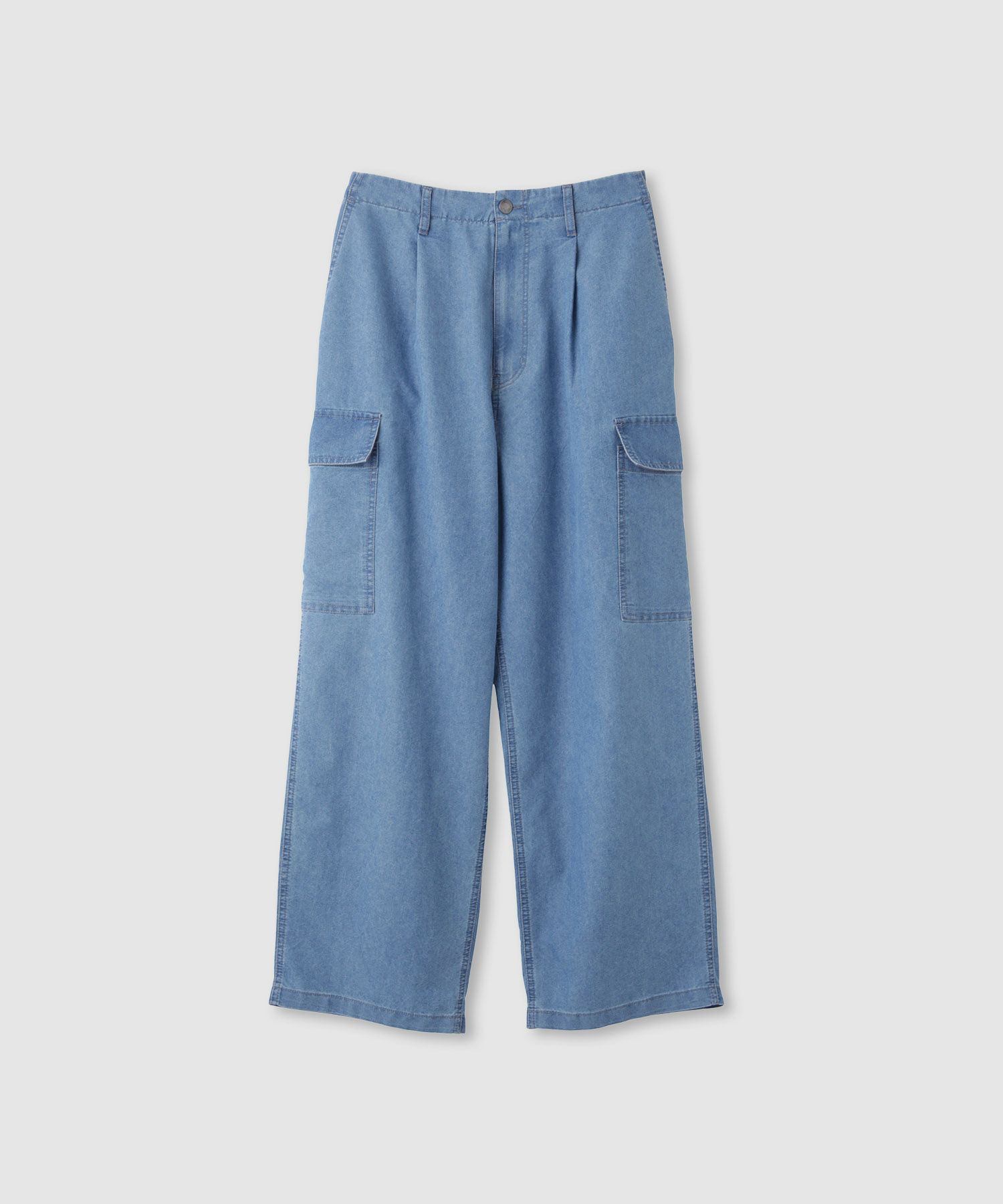 Idnes デニムカーゴパンツ レディース