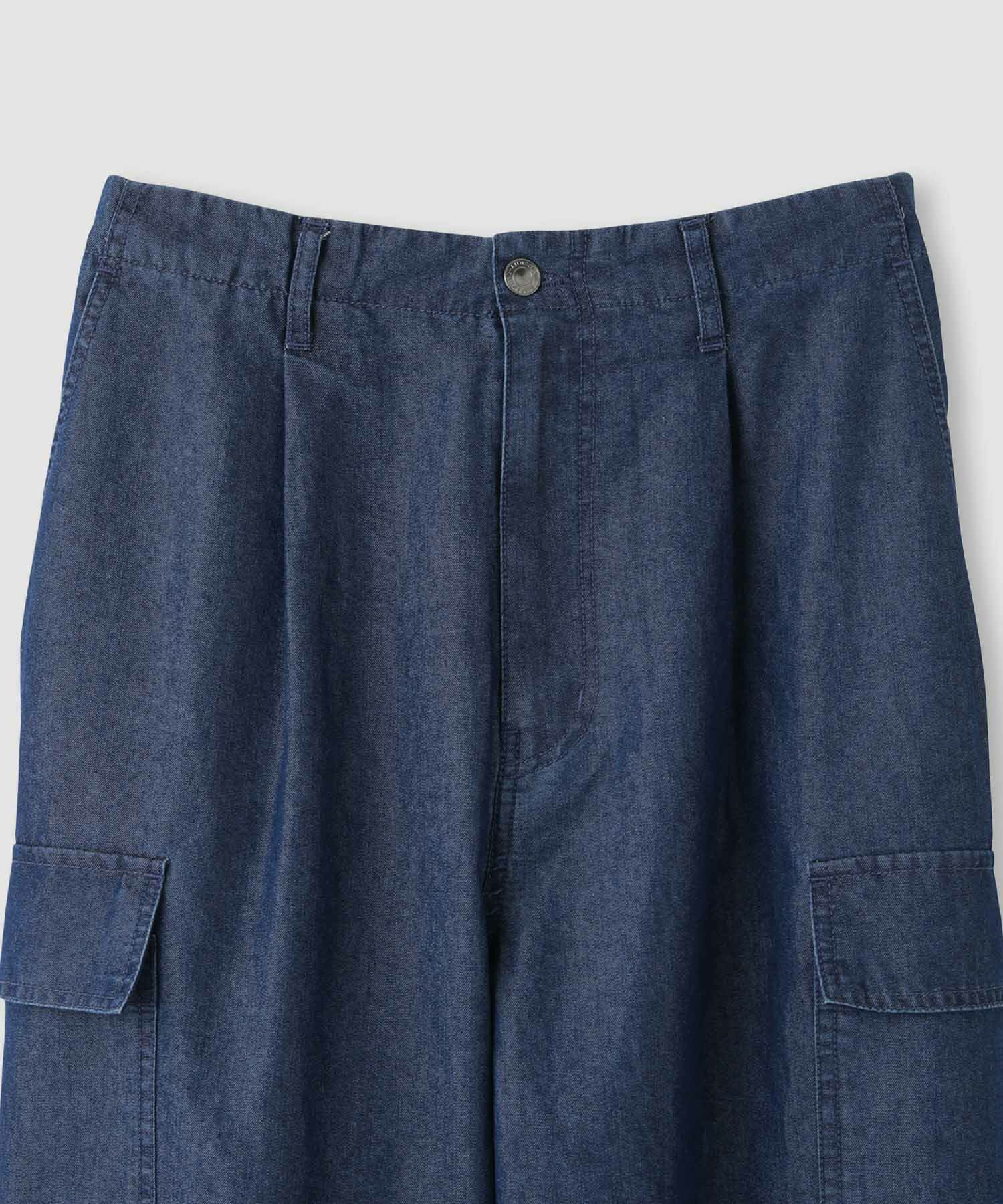 Idnes デニムカーゴパンツ レディース