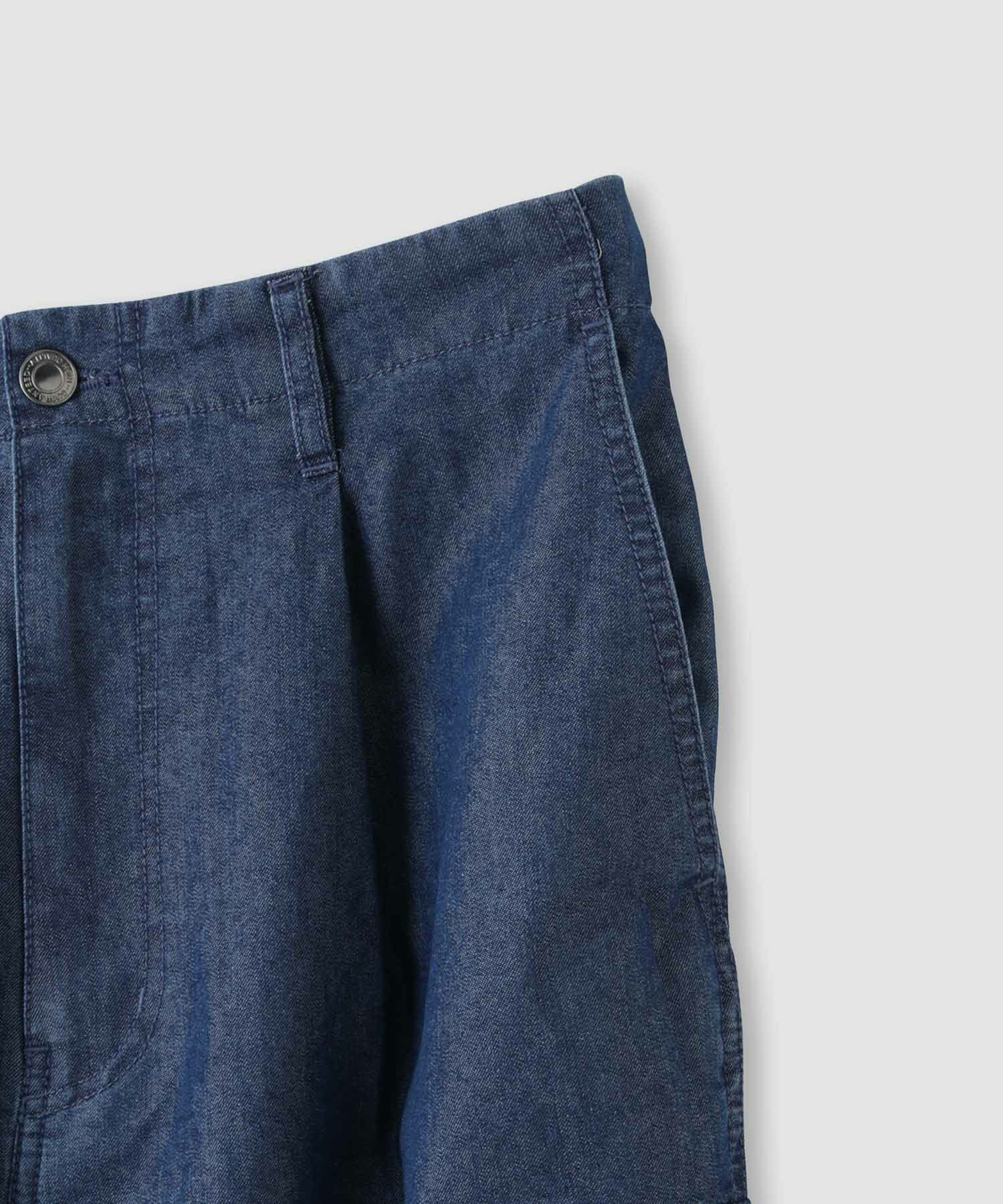 Idnes デニムカーゴパンツ レディース