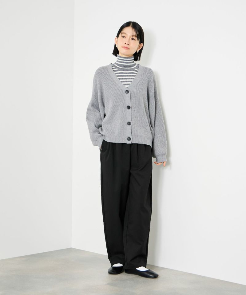 Idnes  ギャバドロストテーパードパンツ レディース商品画像-15