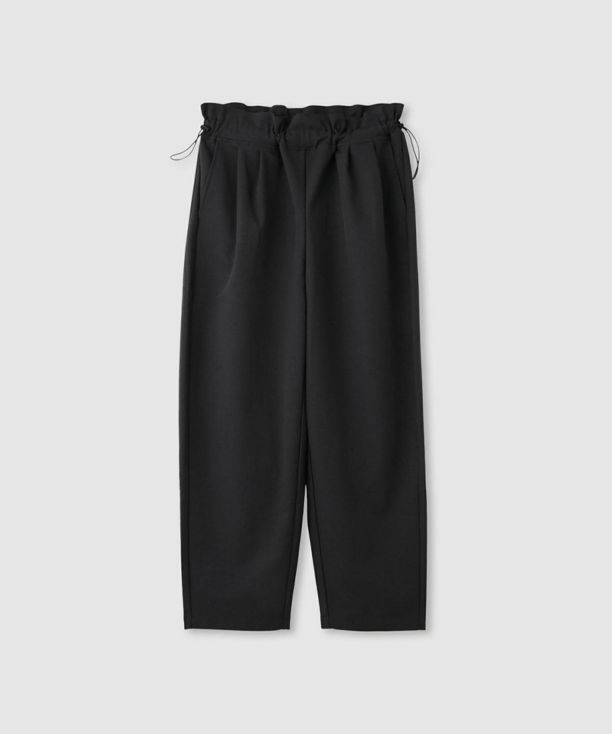 Idnes ギャバドロストテーパードパンツ レディース