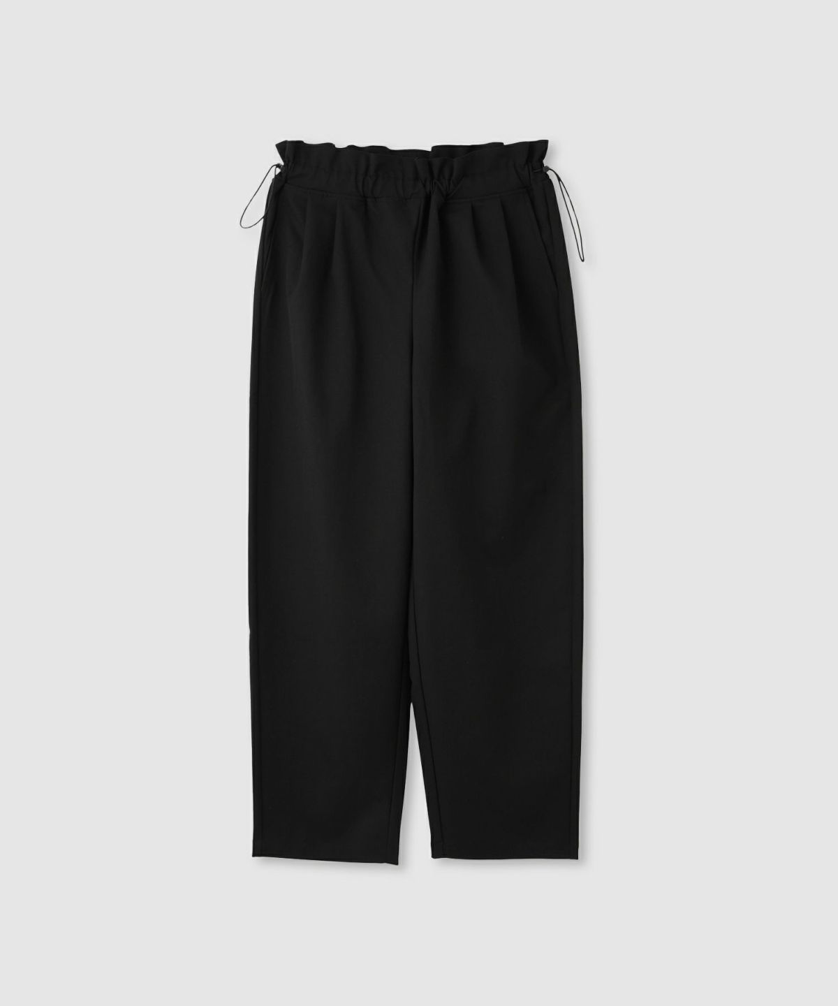 Idnes ギャバドロストテーパードパンツ レディース