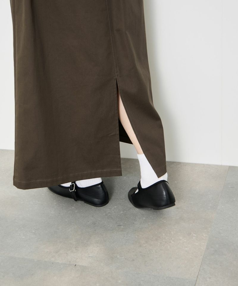 Idnes  ライトワークAラインロングスカート レディース商品画像-6