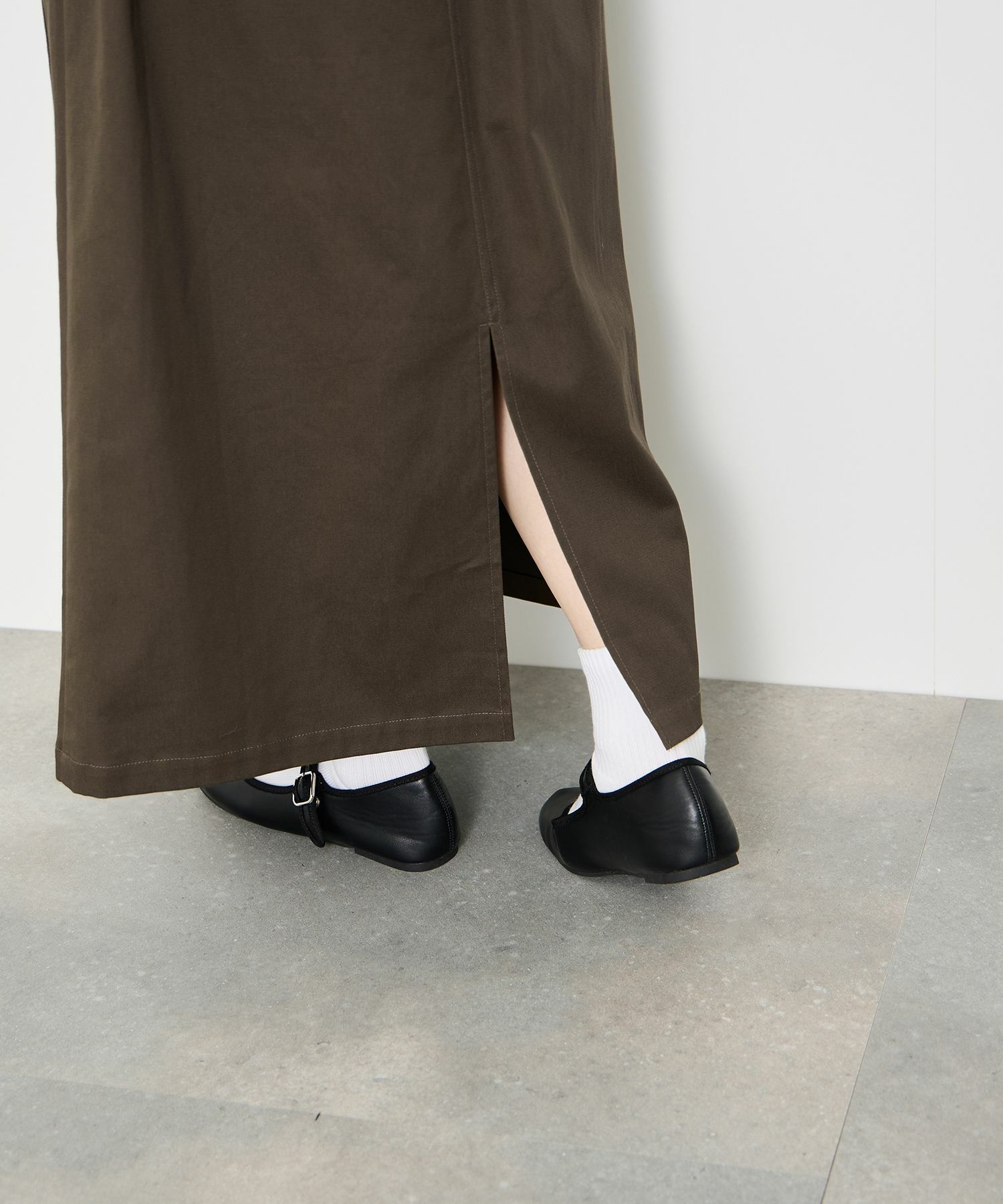 Idnes  ライトワークAラインロングスカート レディース商品画像-6