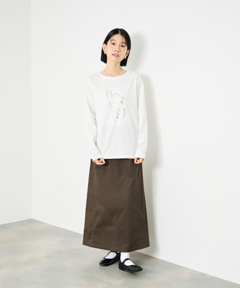 Idnes ライトワークAラインロングスカート レディース商品画像-10