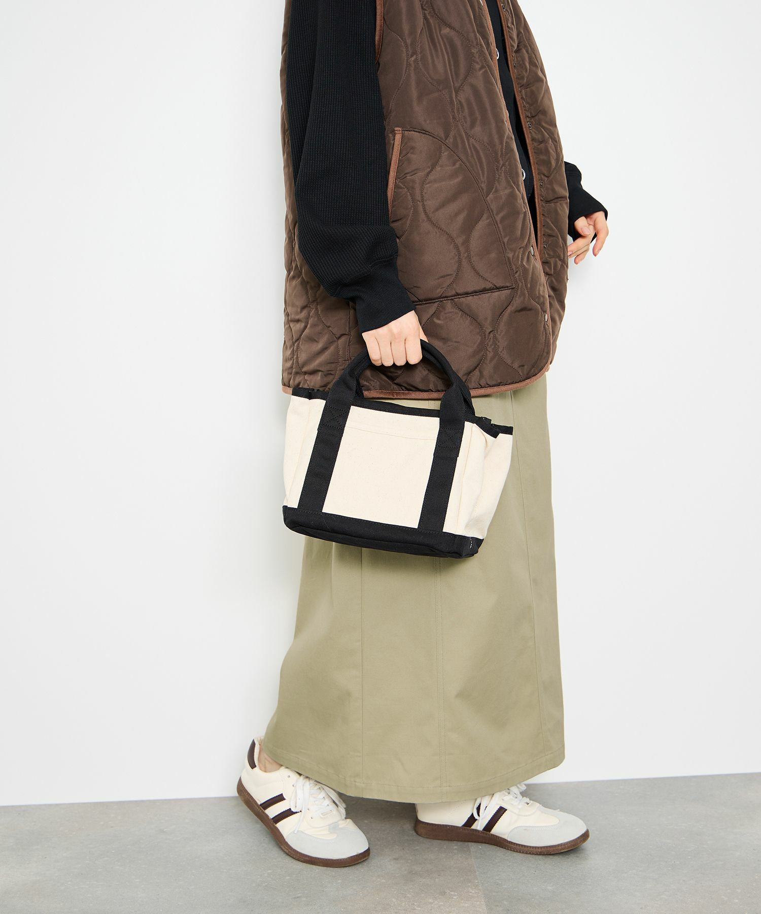 Idnes  ライトワークAラインロングスカート レディース商品画像-20