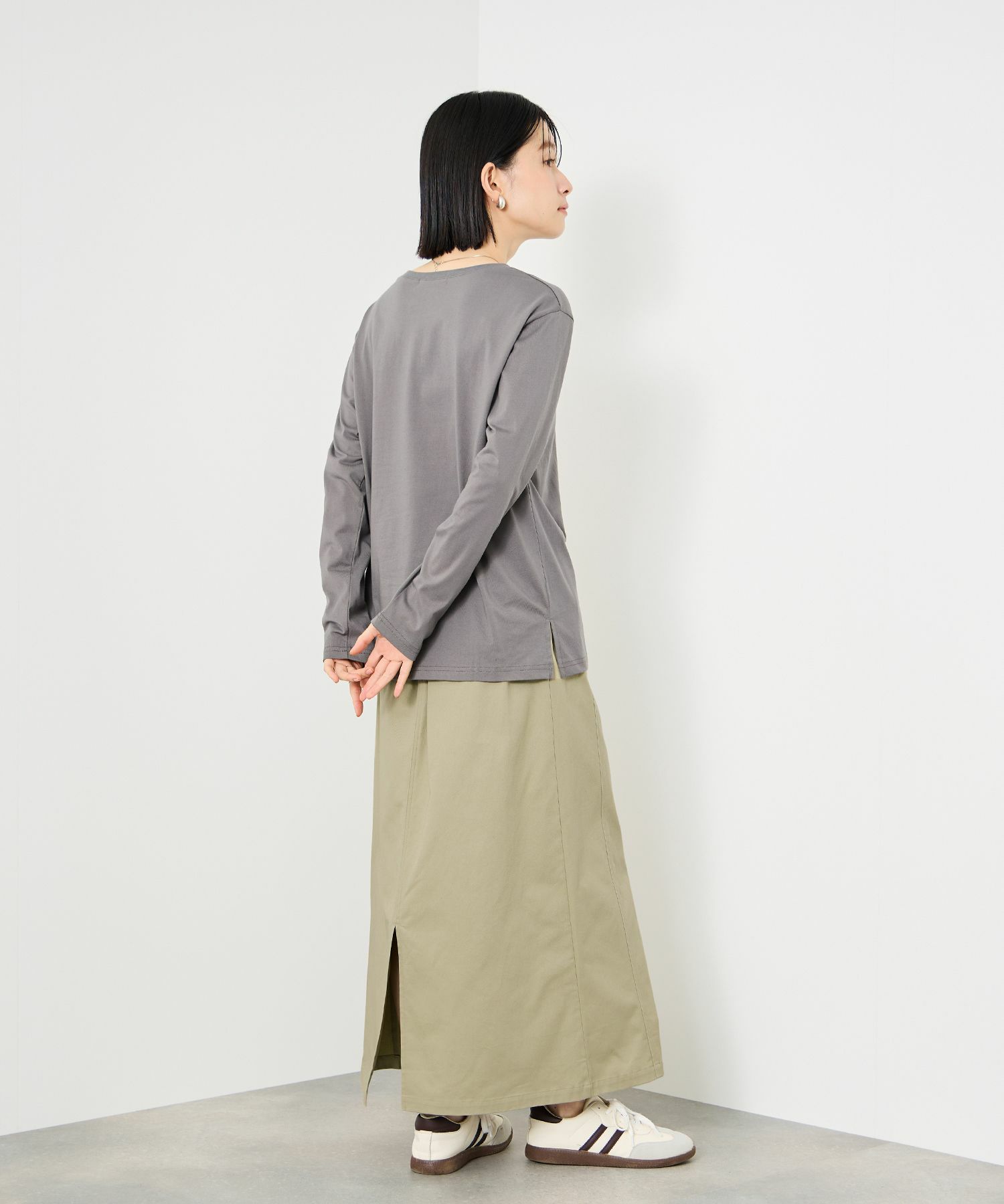 Idnes  ライトワークAラインロングスカート レディース商品サムネイル-25