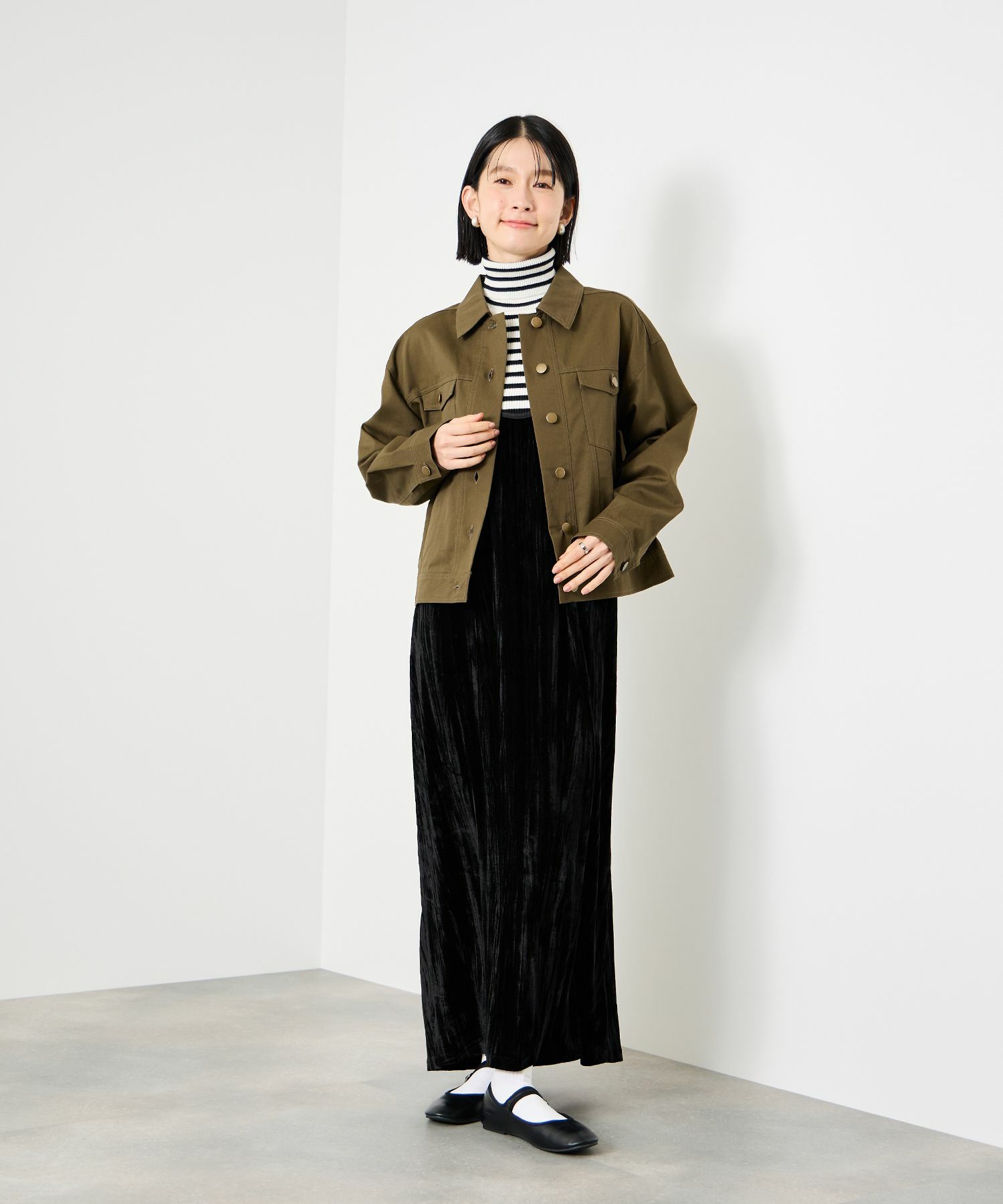 Idnes  ベロアキャミワンピース レディース商品画像-10