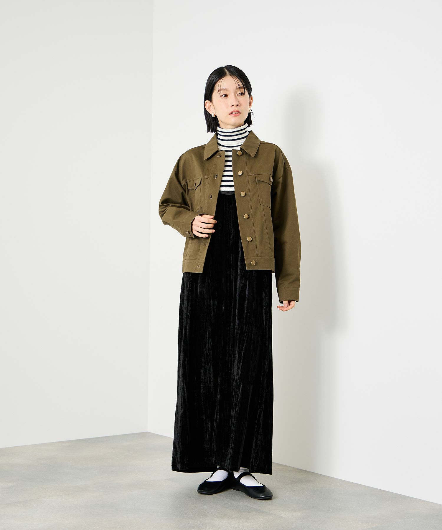 Idnes  ベロアキャミワンピース レディース商品画像-11