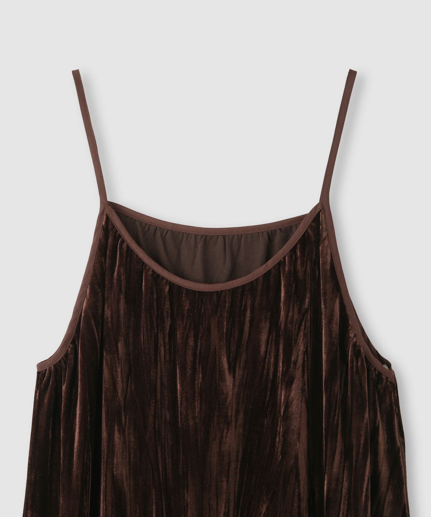 Idnes ベロアキャミワンピース レディース