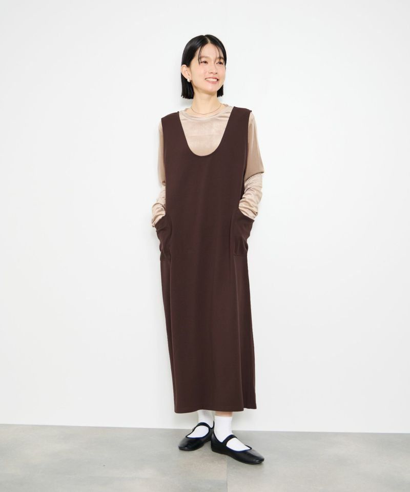 Idnes 2WAYカットジョーゼットジャンパースカート レディース