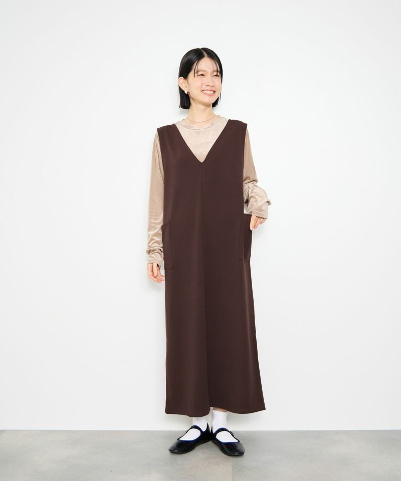 Idnes  2WAYカットジョーゼットジャンパースカート レディース商品画像-7