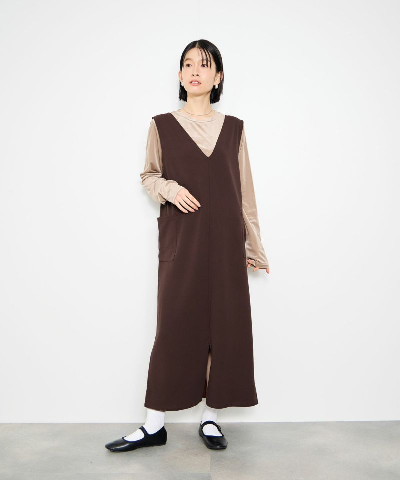 Idnes  2WAYカットジョーゼットジャンパースカート レディース商品画像-8