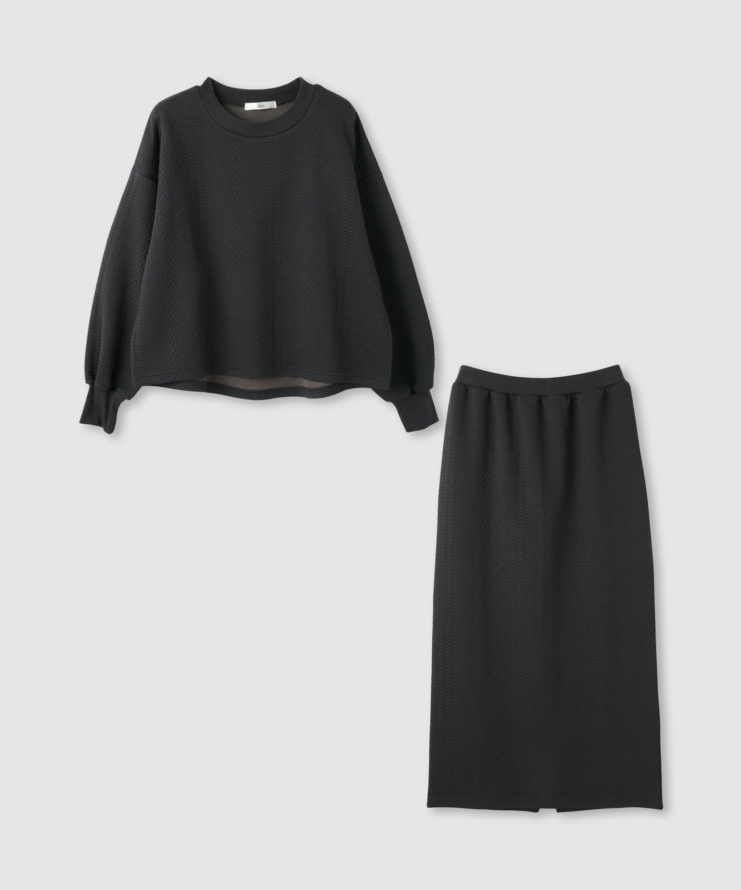 Idnes  ジャガード柄セットアップ レディース商品画像-2