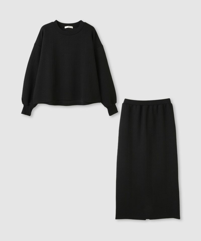 Idnes  ジャガード柄セットアップ レディース商品画像-3