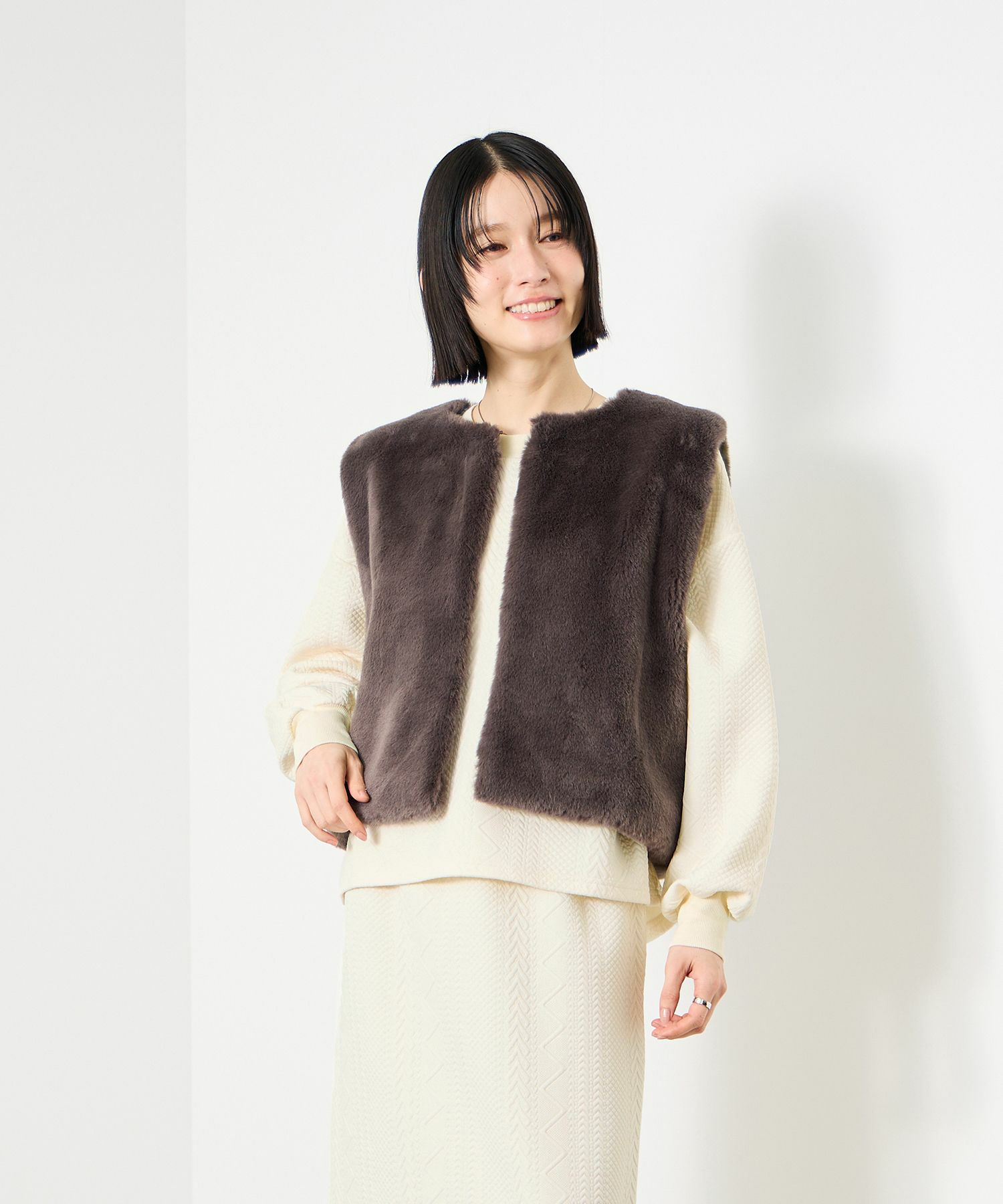 Idnes ジャガード柄セットアップ レディース