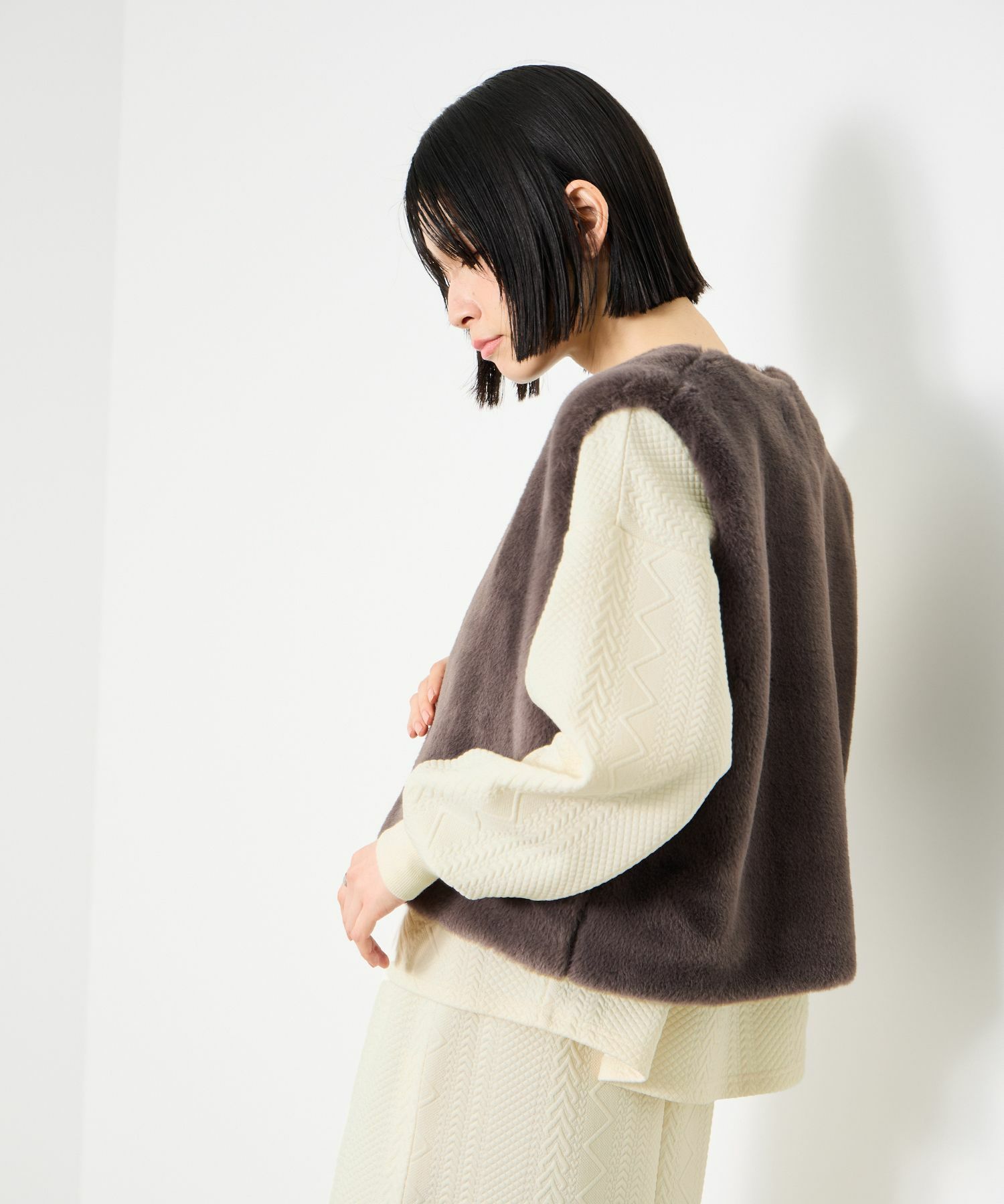 Idnes ジャガード柄セットアップ レディース