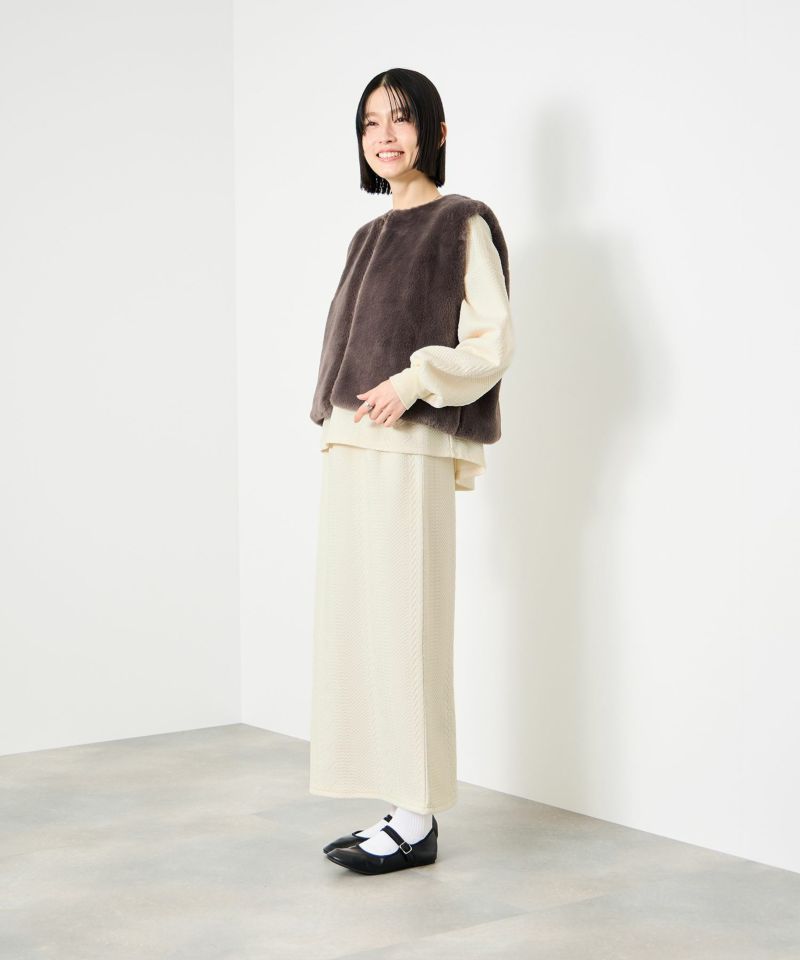 Idnes ジャガード柄セットアップ レディース