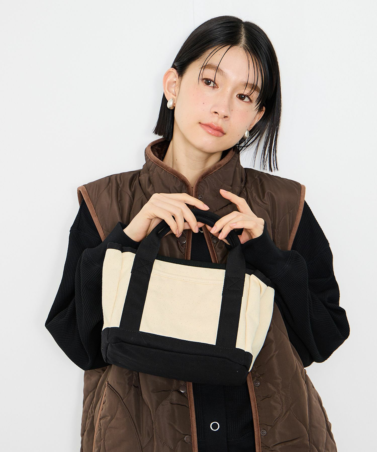 Idnes キャンバスミニトートバッグ