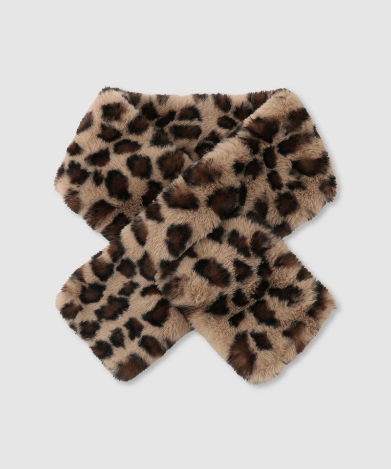 ヒョウ柄ティペット レディース商品画像-2