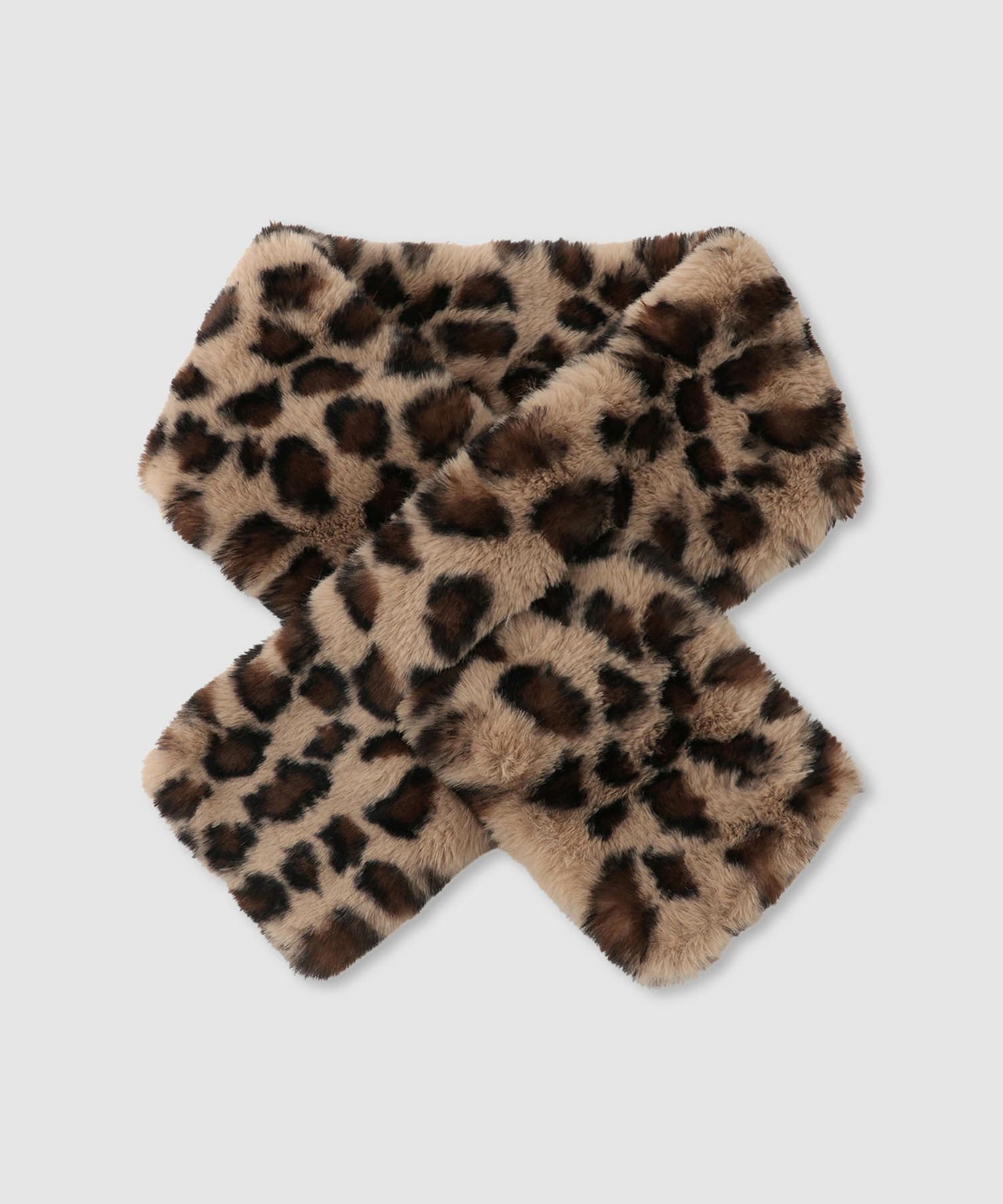 ヒョウ柄ティペット レディース商品画像-2