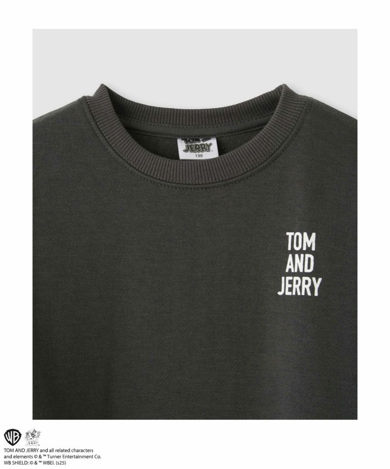 Tom and Jerry 裏起毛前後プリントトレーナー キッズ商品画像-3