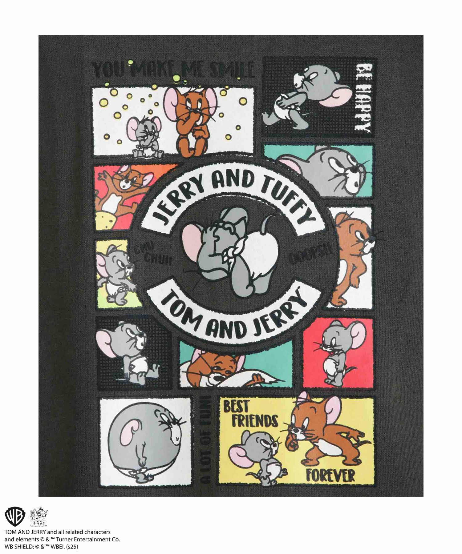 Tom and Jerry 裏起毛前後プリントトレーナー キッズ商品画像-7